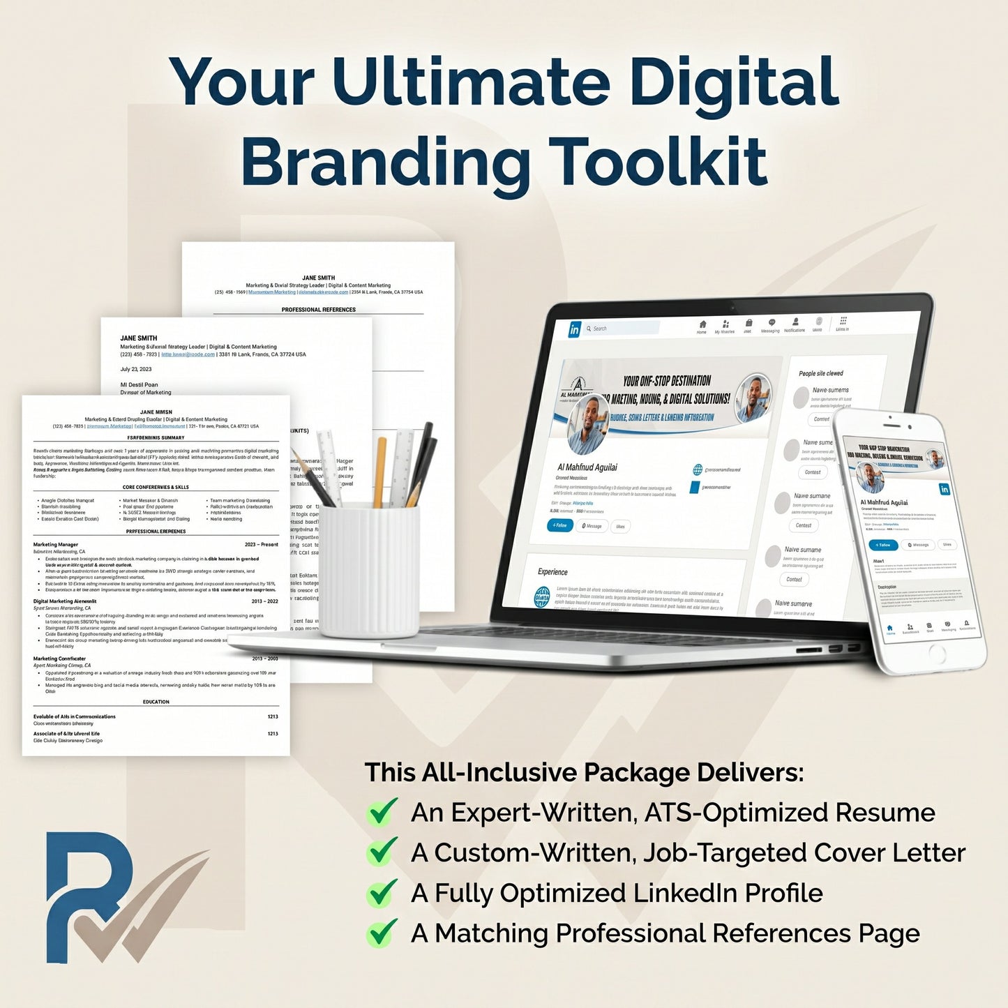 Expert Resume & Cover Letter Writing + LinkedIn Optimization Service: ATS-Friendly Writing, CV Writer, 48-Hour Rush