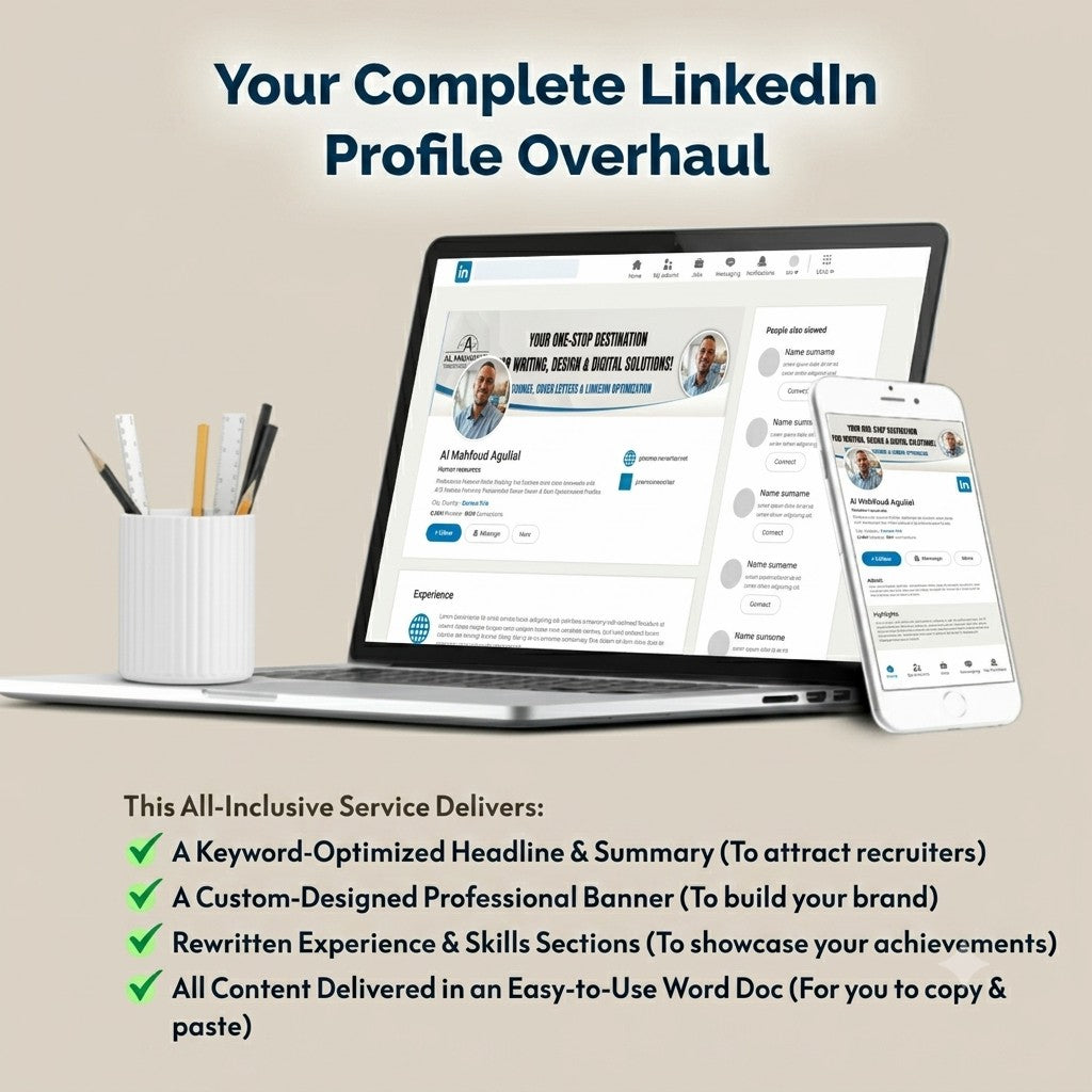 LinkedIn Profile Optimization: Professional LinkedIn Writer, SEO Keyword Expert, 24-Hour Rush, Custom Banner Design