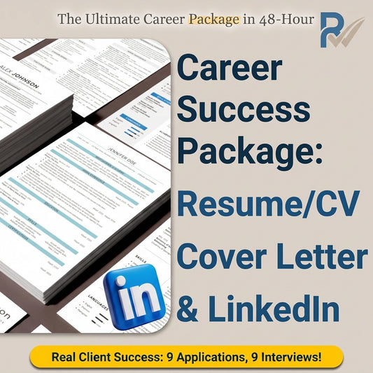 Expert Resume & Cover Letter Writing + LinkedIn Optimization Service: ATS-Friendly Writing, CV Writer, 48-Hour Rush
